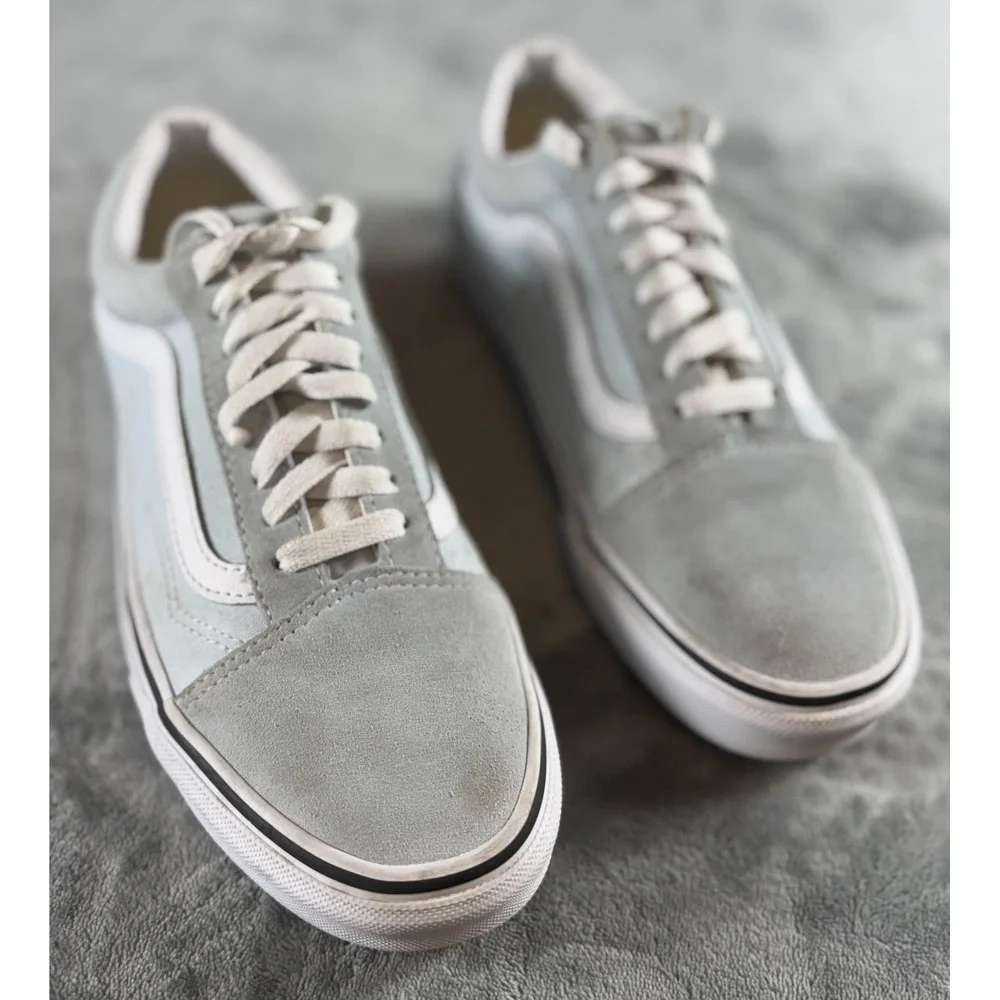 Vans Old Skool Shoes Mens Size 7.5 Womens 9 Suede Skate Sneakers Classic Low Top